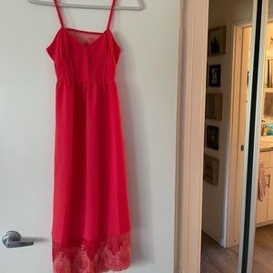 Tobi dress with lace detail